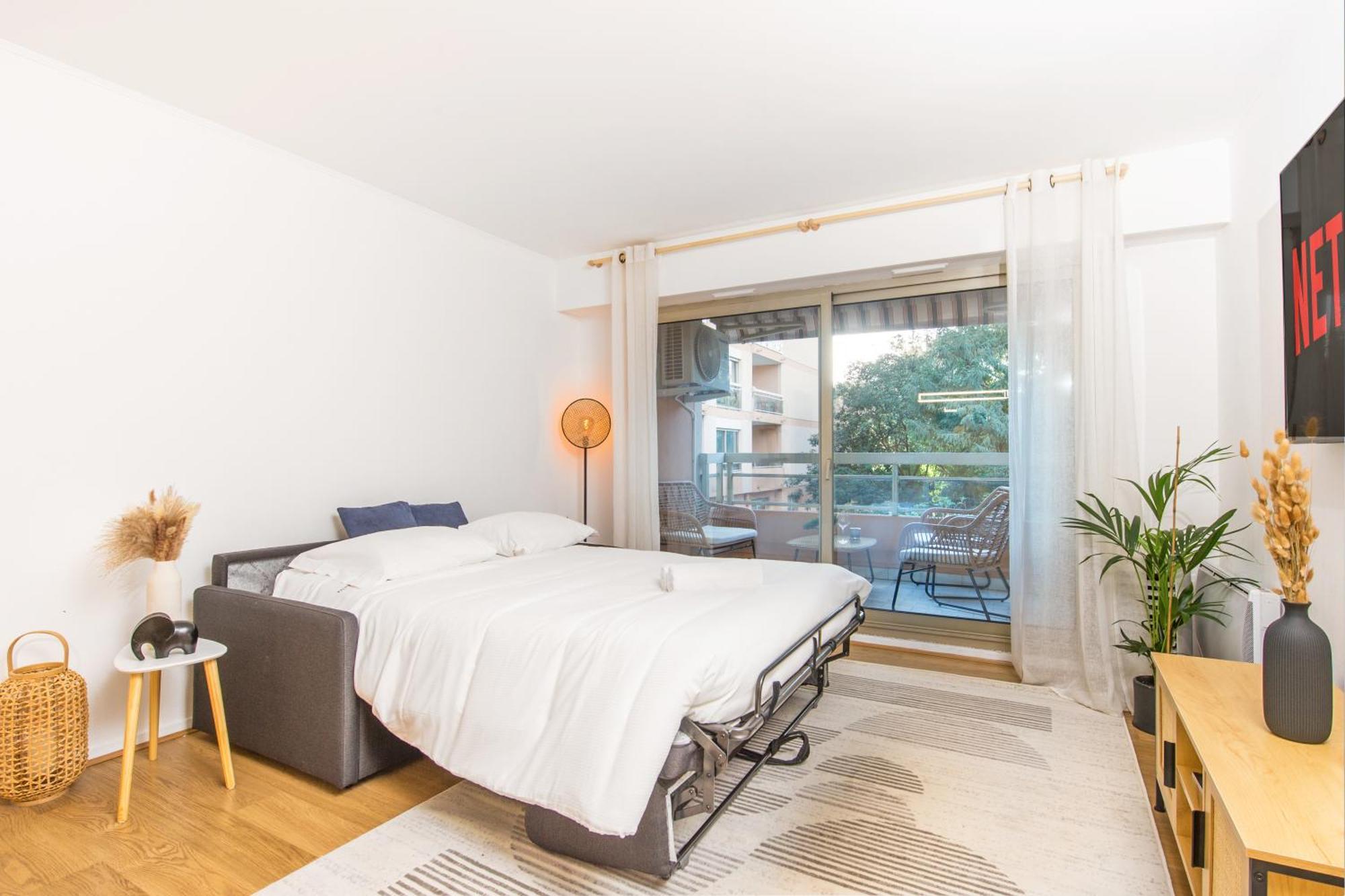 Appartement Renove - Terrasse - Parking - Bm Ницца Экстерьер фото